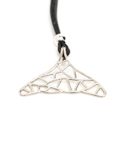 Load image into Gallery viewer, Nancy Miller x Whale Trust Whale Tail Necklace in Argentium Silver