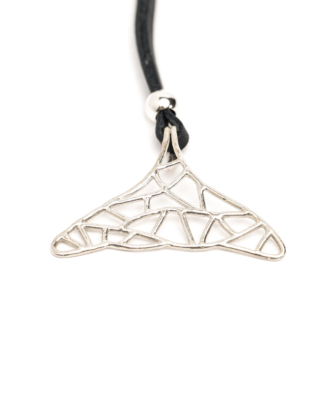 Nancy Miller x Whale Trust Whale Tail Necklace in Argentium Silver
