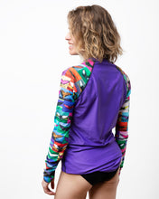 Load image into Gallery viewer, Chelsea Kohl x Whale Trust Rash Guard in Purple